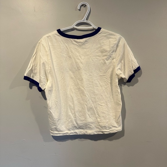 Wrangler | Navy Blue & White Women’s Ringer Tee - Picture 5 of 5